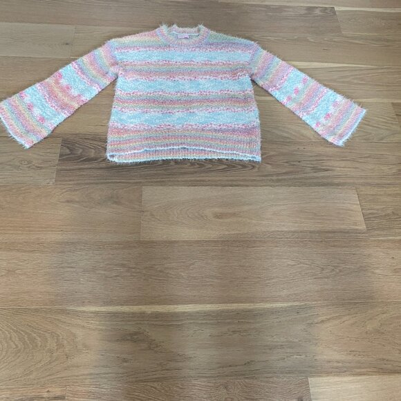 Pink Lily Multicolor Pastel Sweater Size M/L - Picture 7 of 9